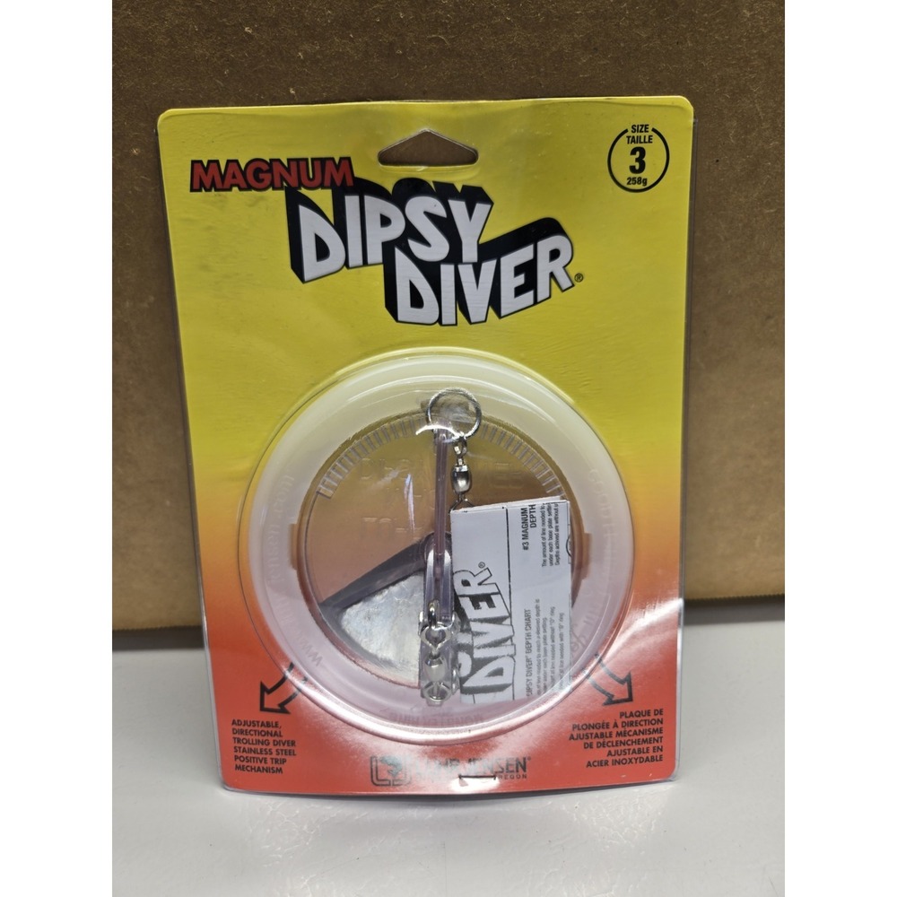 Luhr Jensen Dipsy Diver Magnum Size 3 Adjustable Trolling Clear
